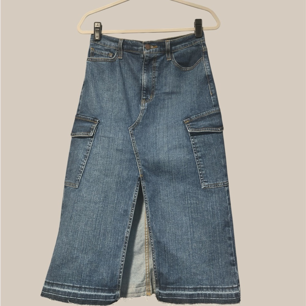 Vibrant Blue Denim Skirt